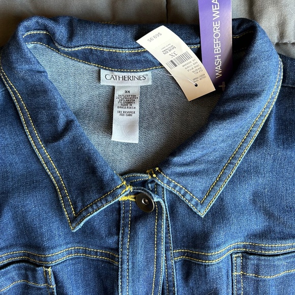 Catherines NWT 3x Women's Jean Jacket - Picture 3 of 3